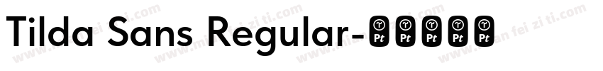 Tilda Sans Regular字体转换